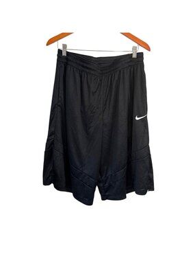 Nike Dri-Fit Mens Loose Fit Below Knee Length Black Athletic Shorts Size L